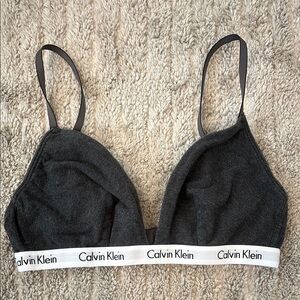 Calvin Klein Dark Gray Bralette